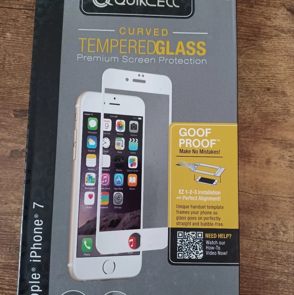 Apple iPhone 7 curved tempered glass screen protector